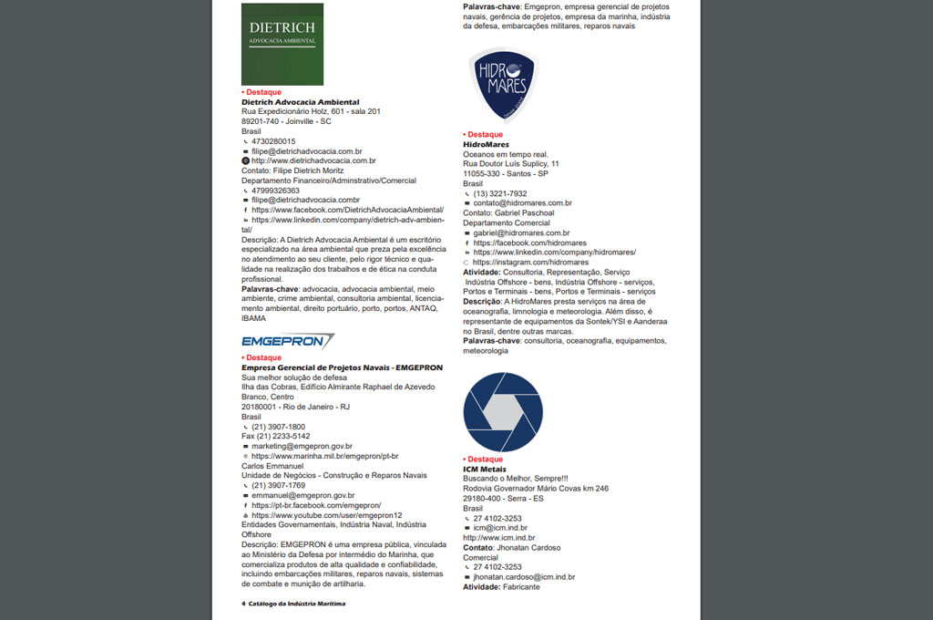 Catalogo em pdf