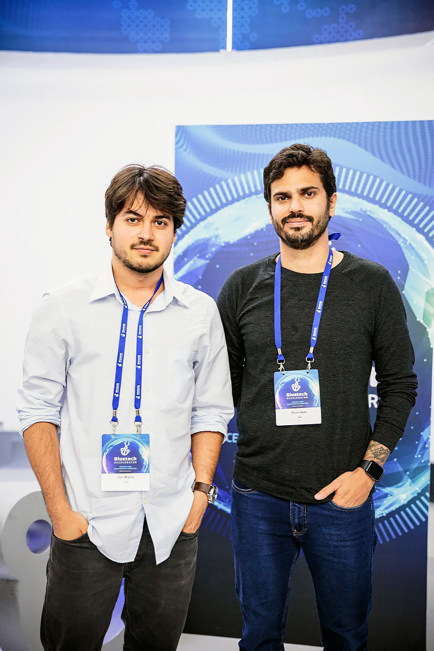 Davi Mignac e Bruno Balbi, da i4sea, no bootcamp do Bluetech Accelerator - Foto: Divulgação