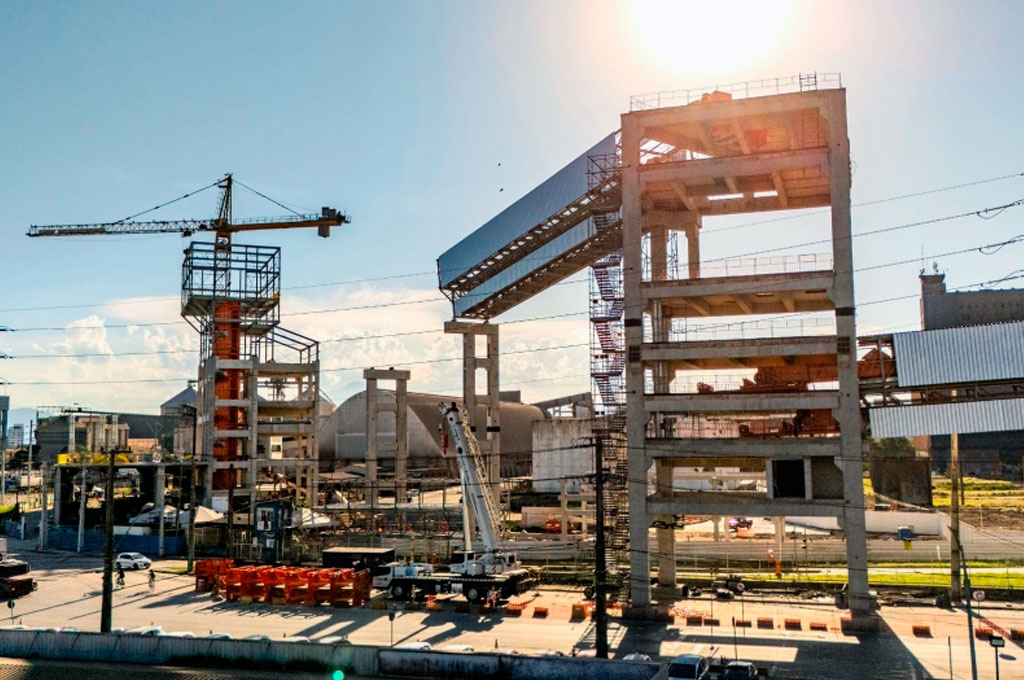O Porto de Paranaguá atingiu 80% de conclusão nas obras do projeto ferroviário de Moegão